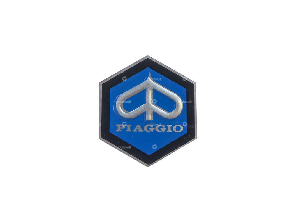 Emblem "Piaggio" Ø 35 mm aluminum | Piaggio Ciao, SI, Bravo, Boxer Carousel Image 1