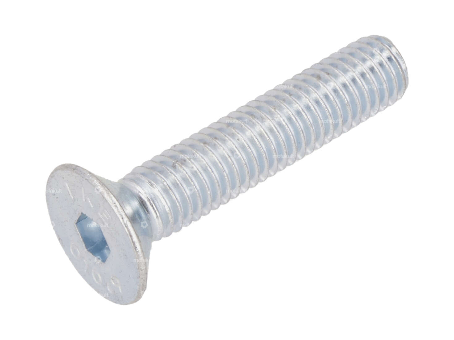 Vite M8x40 a testa svasata con esagono incassato, zincata (resistenza 10,9) Carousel Image 1