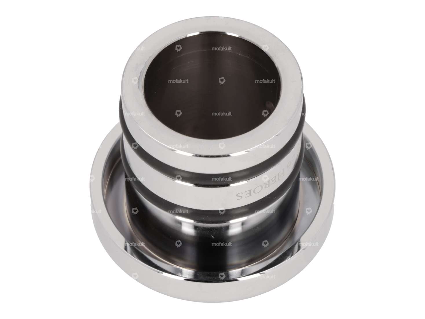 66HEROES Tappo serbatoio alluminio cromato | Piaggio Ciao, Bravo Carousel Image 2