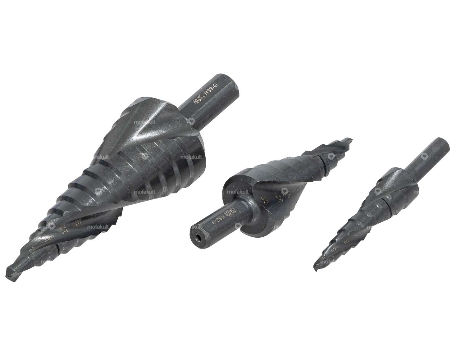 BGS Forets étagés Ø 4 - 30 mm HSS nitruré 3 pcs. Carousel Image 2