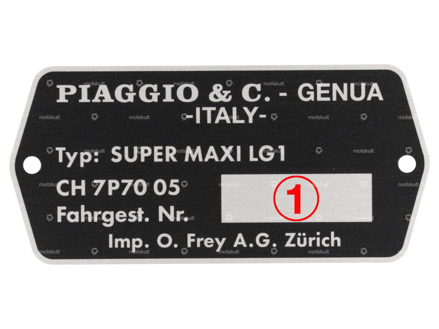 Typenschild CH7P7005 | Puch Supermaxi LG1 Carousel Image 3