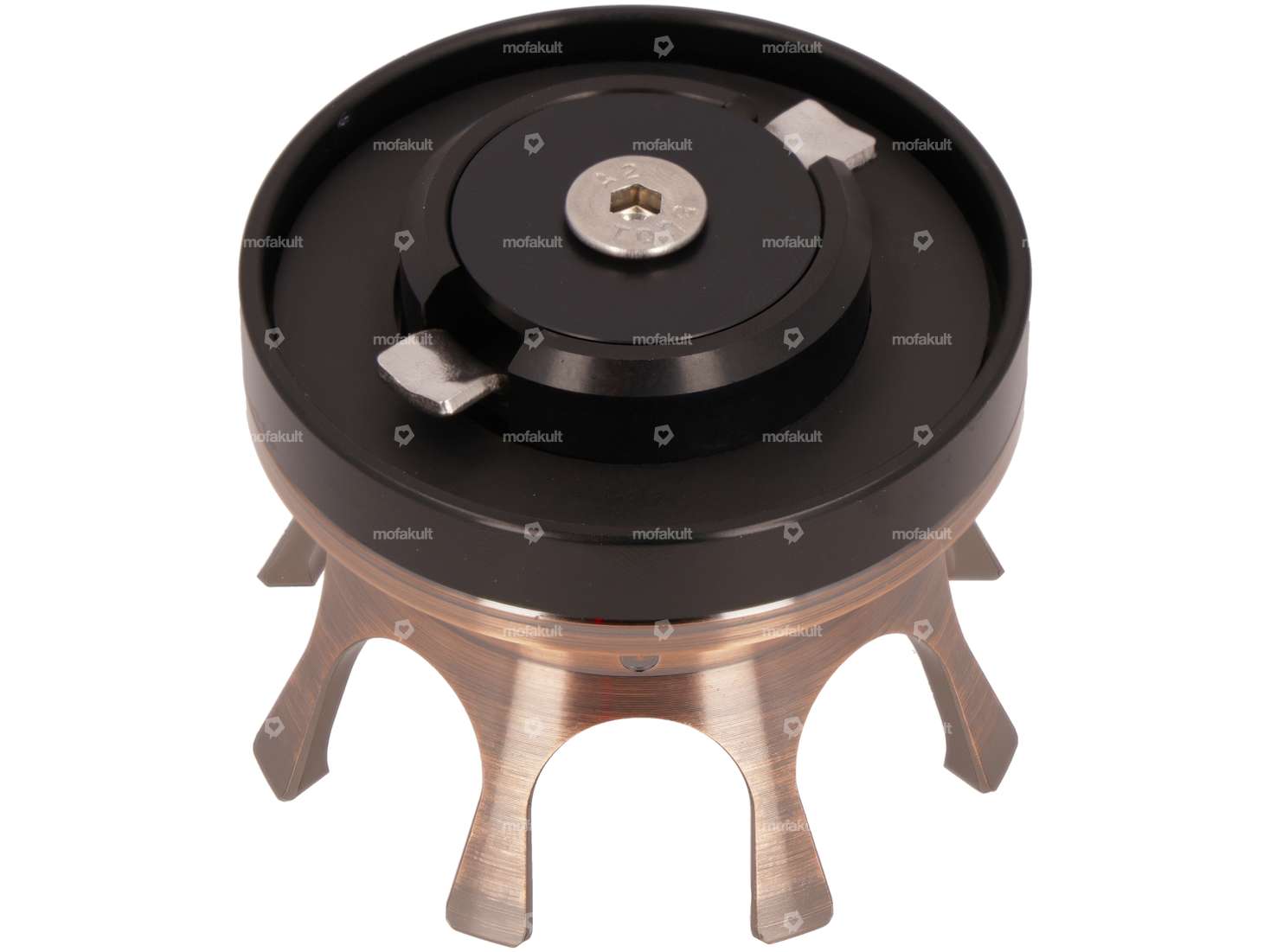 66HEROES Tappo del serbatoio in rame 40 mm a baionetta "Crown" Carousel Image 2