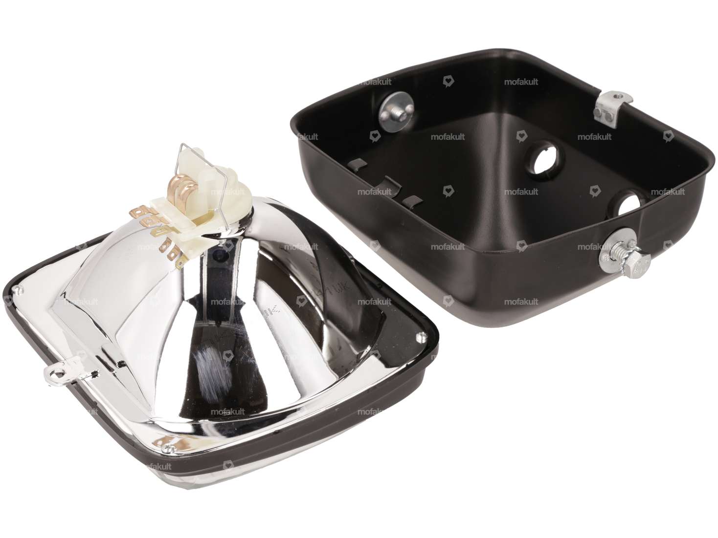 SIM Scheinwerfer eckig 18.5 x 15.5 cm schwarz Carousel Image 3