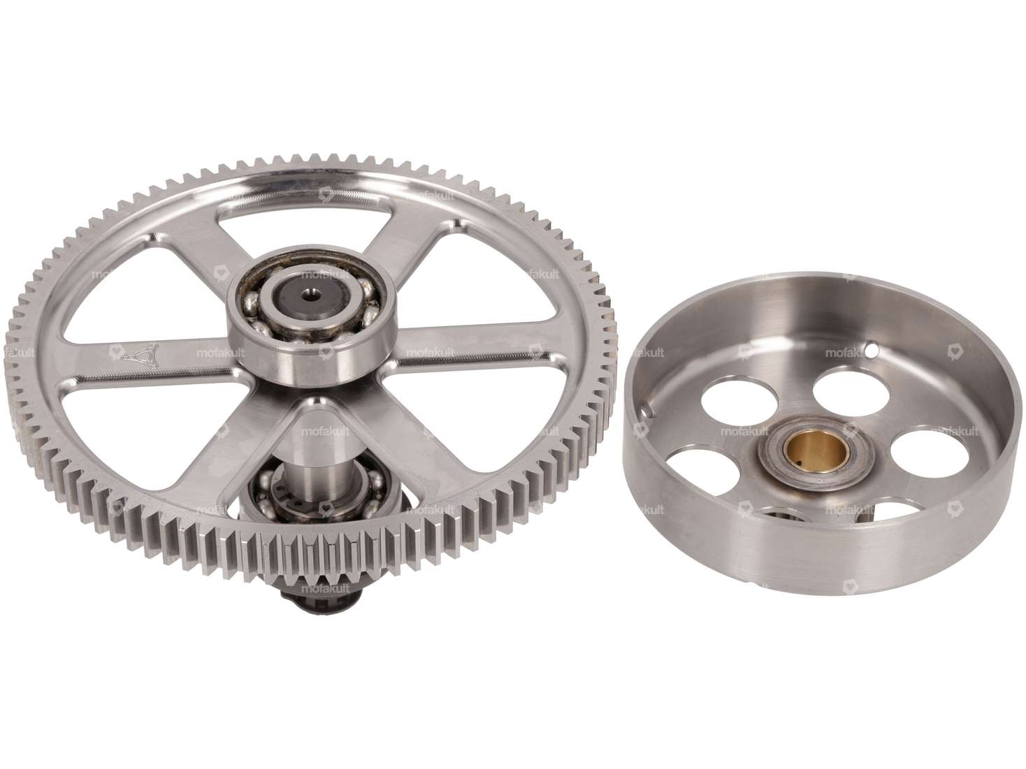 ASP Kupplungskorb & Stirnrad-Set 19:94 Zähne Kickstart CNC | Puch E50 Carousel Image 2