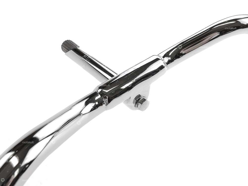 Guidon avec potence 9 cm pivotant en chrome Carousel Image 3