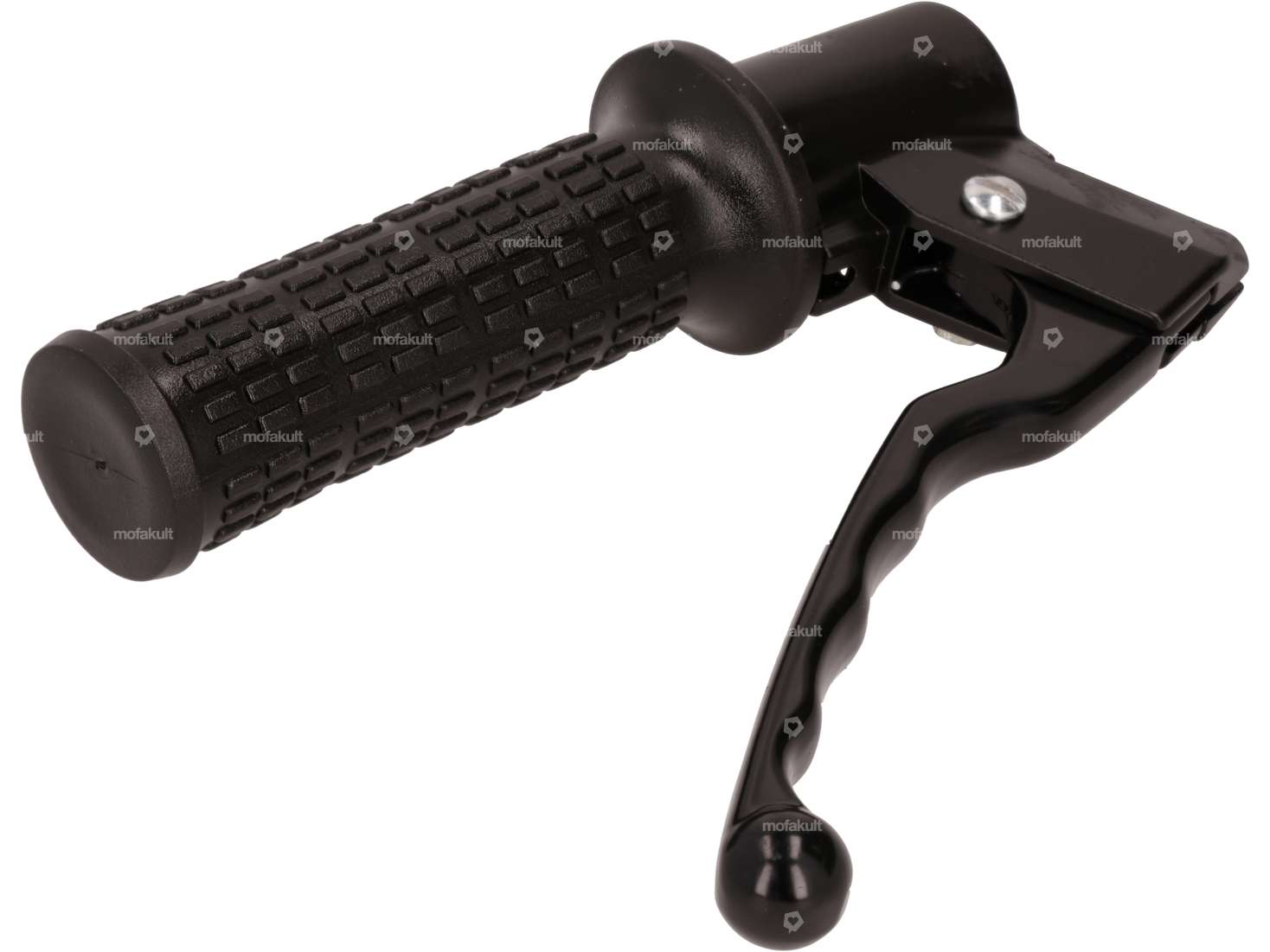 Domino throttle grip set aluminum black | Piaggio Ciao, SI Carousel Image 3