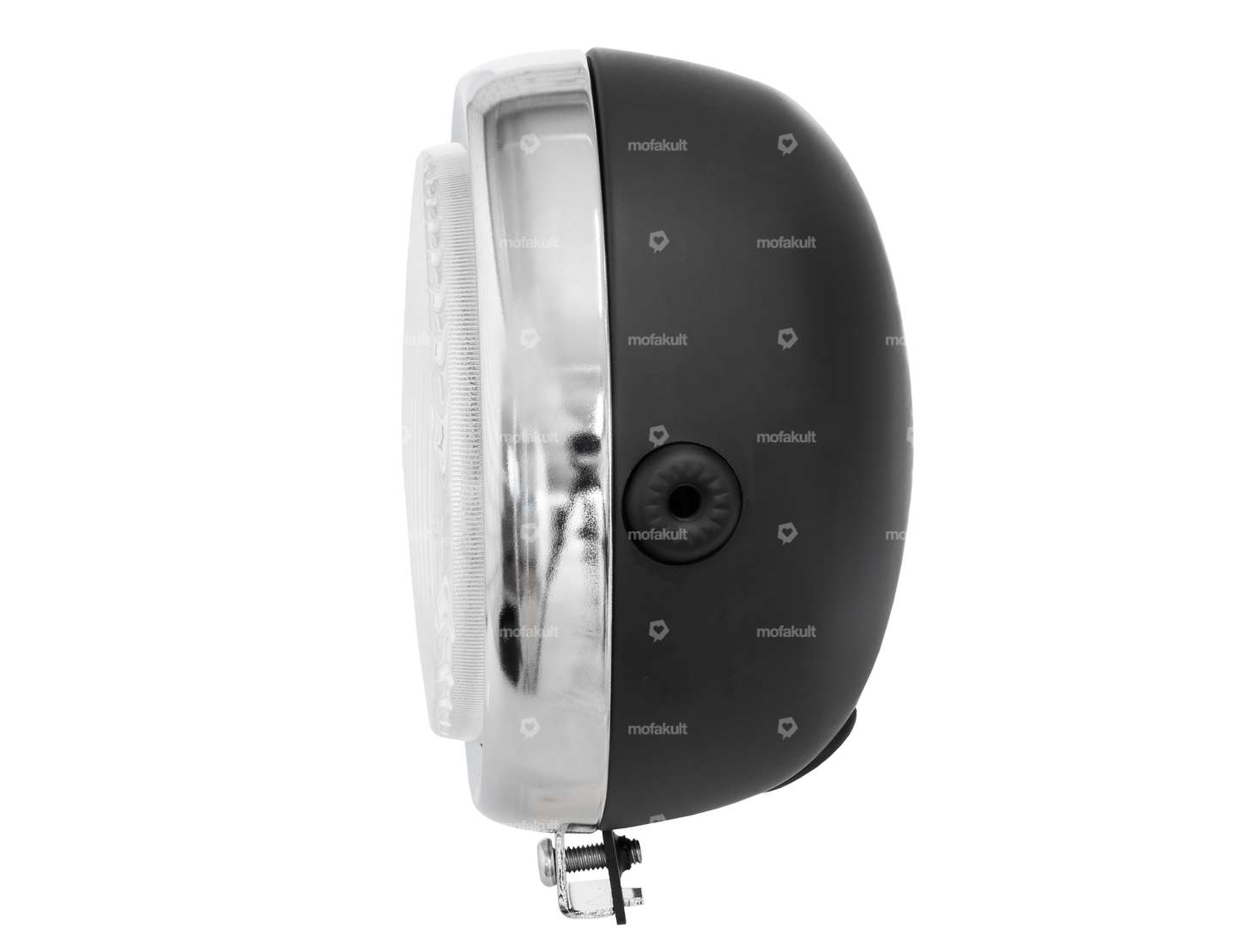 Scheinwerfer rund Ø 13 cm Chrom / schwarz Carousel Image 2