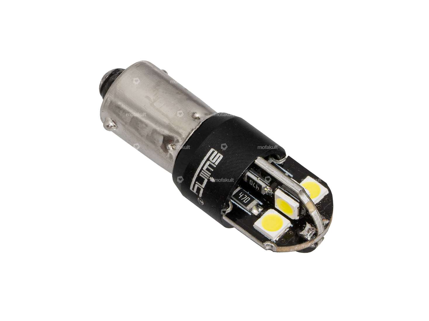 swiing® ingenious LED Birne Rücklicht 12V (BA9s) weiss 1-phasig Carousel Image 2