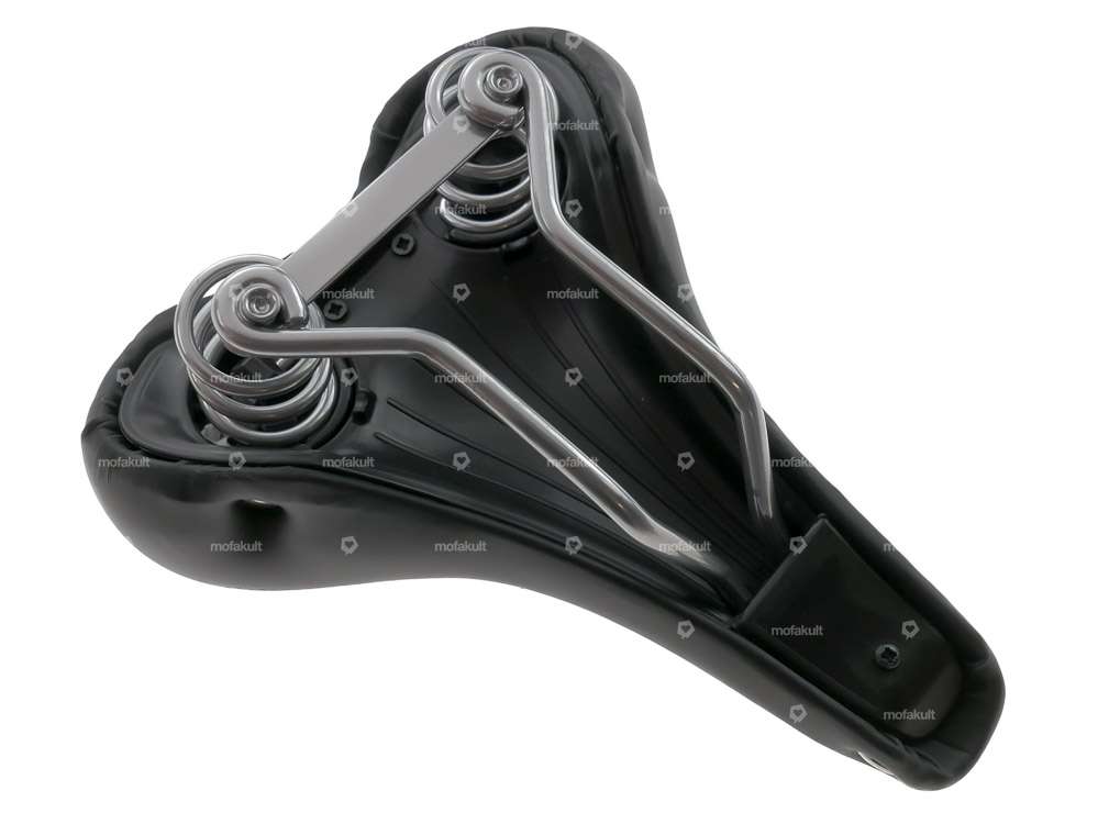 Sella Comfort molle a barile nere Carousel Image 4