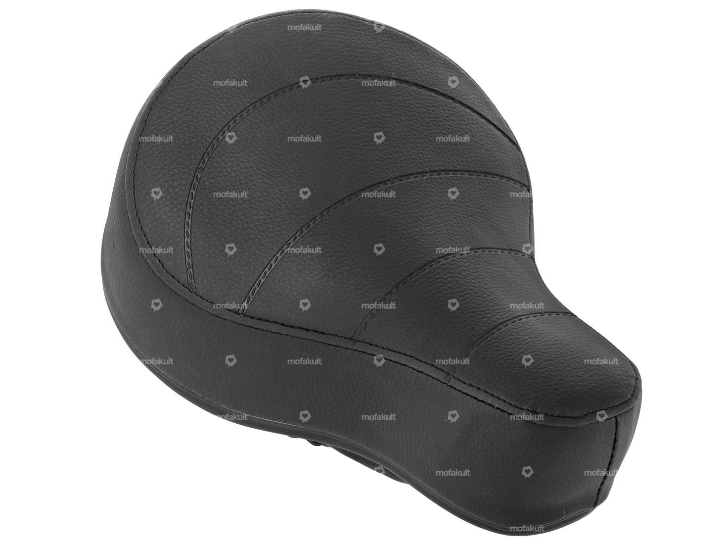 Selle basse noire avec inscription "Töfflimeitli". Carousel Image 2