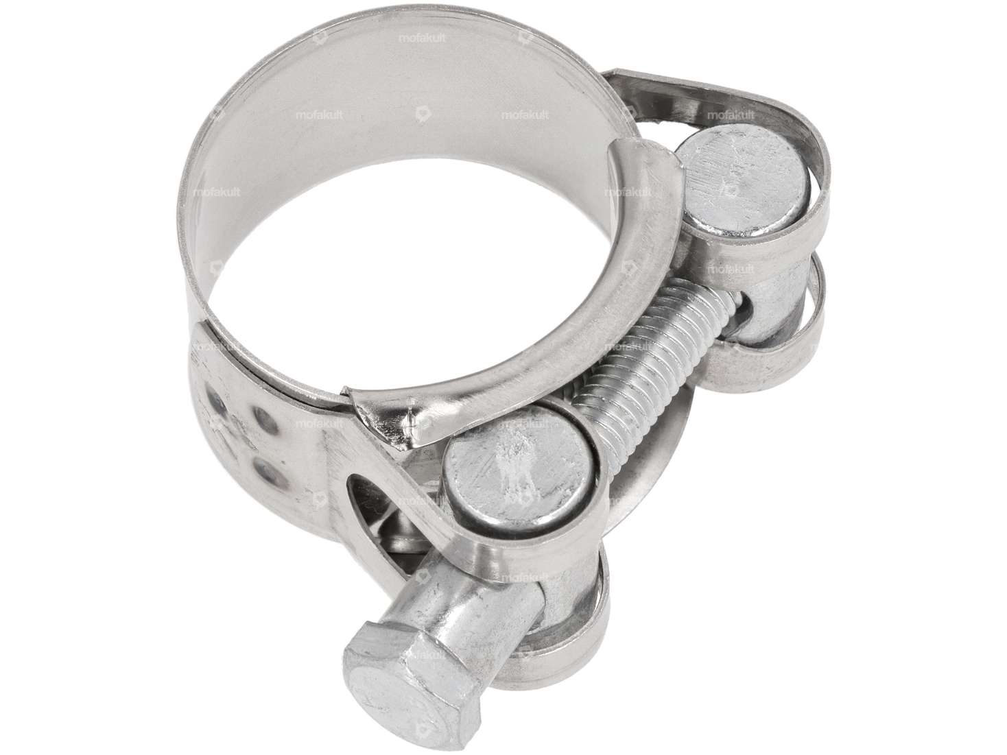 Collier de serrage à visser 29 - 31 mm W1 massif galvanisé Carousel Image 1