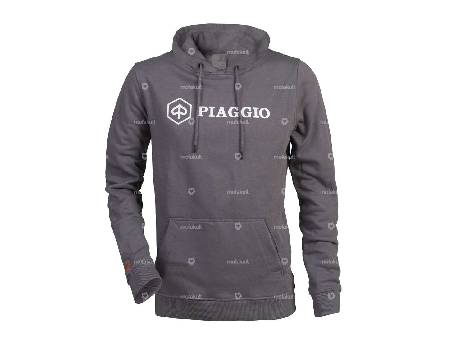 mk-Merch Felpa con cappuccio "Piaggio" (XS-M) Uomo Grigio Carousel Image 1