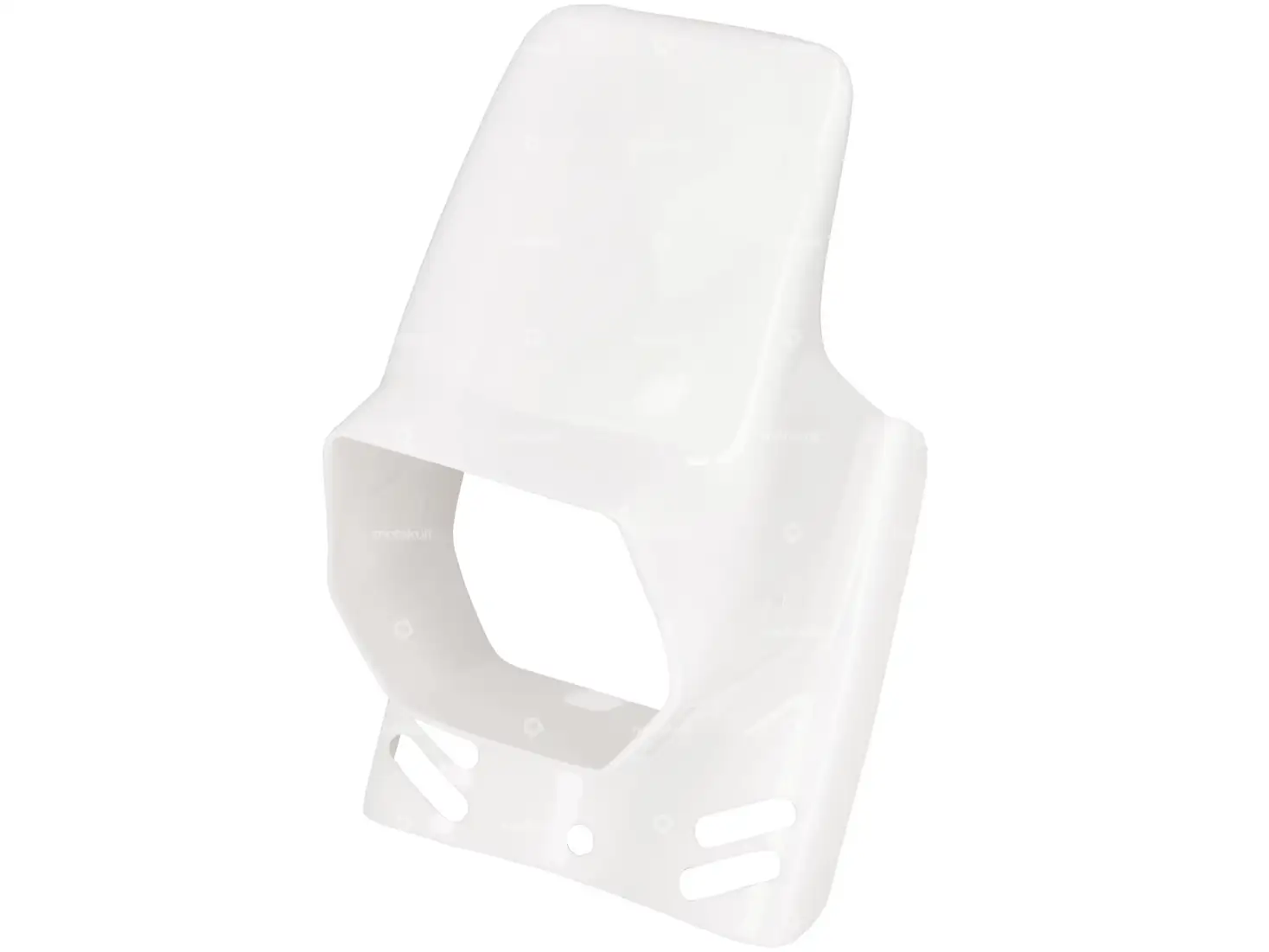 Front mask white angular | mofakult
