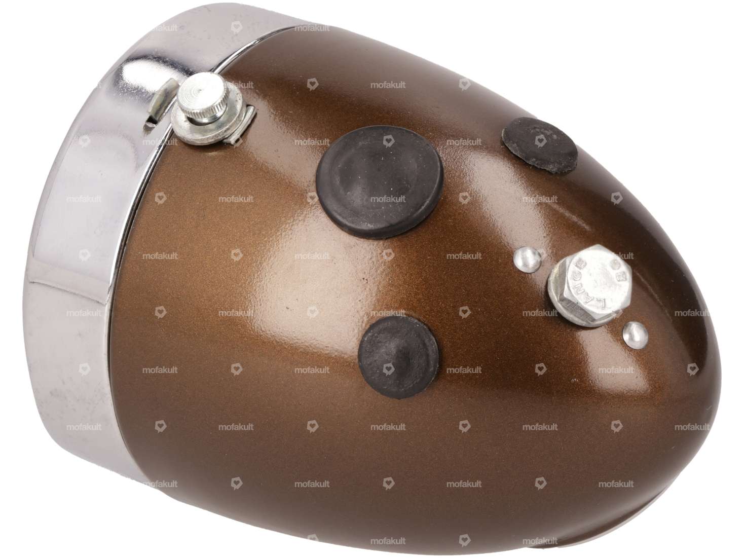 Union Eierlampe avec interrupteur (fixation centrale) brun NOS Carousel Image 3