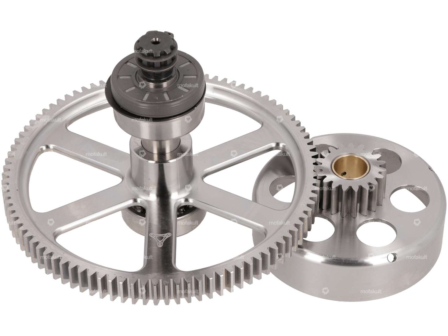 ASP Kupplungskorb & Stirnrad-Set 19:94 Zähne KTM SX50 CNC | Puch E50 Carousel Image 1