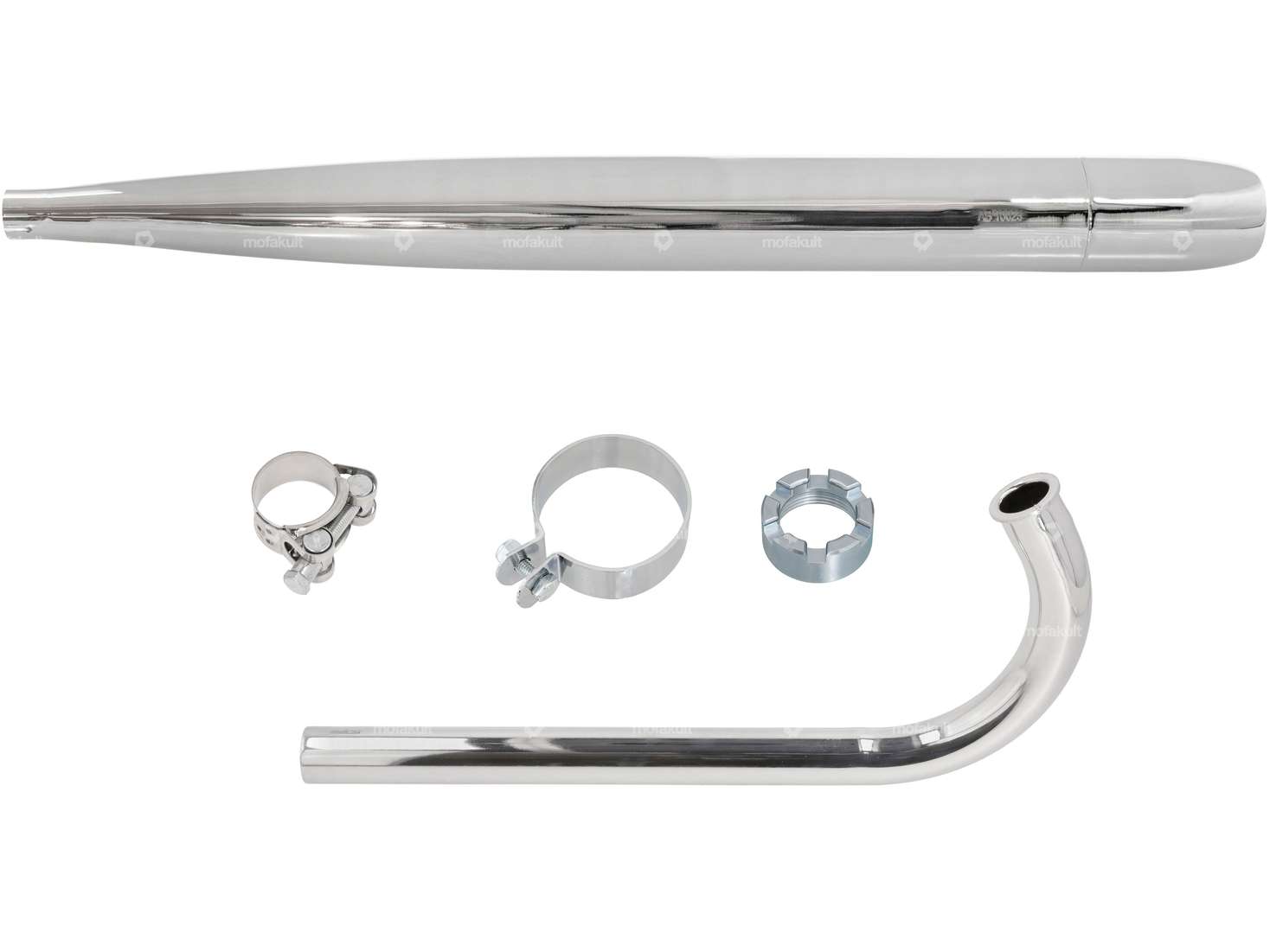 swiing® ingenious resonance exhaust set Ø 28 / 70 mm camouflaged | Sachs 50/2, 50/3 Carousel Image 1