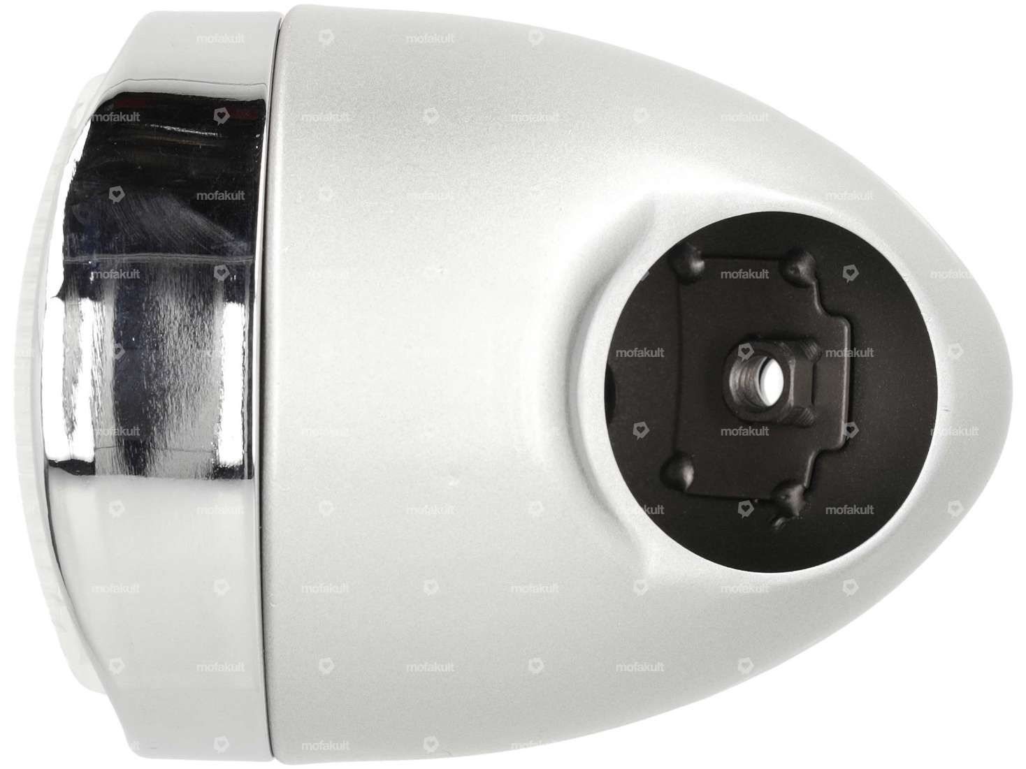 Eierlampe Ø 103 mm (mittige Befestigung) silber / Chrom Carousel Image 2