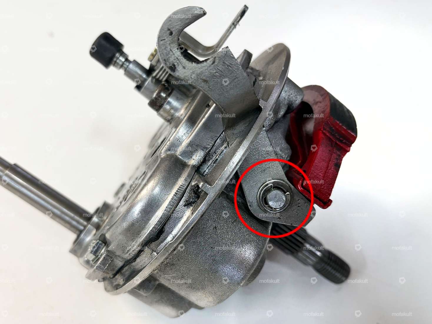 swiing® revival washer retaining ring brake lever (gearbox) Inox | Piaggio Ciao, SI, Bravo, Boxer Carousel Image 2