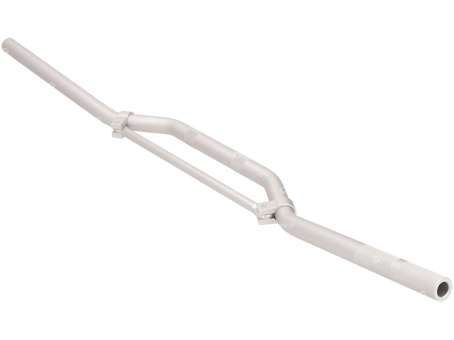 Rennlenker Gabelplatte 8 cm / breit Aluminium silber Carousel Image 2