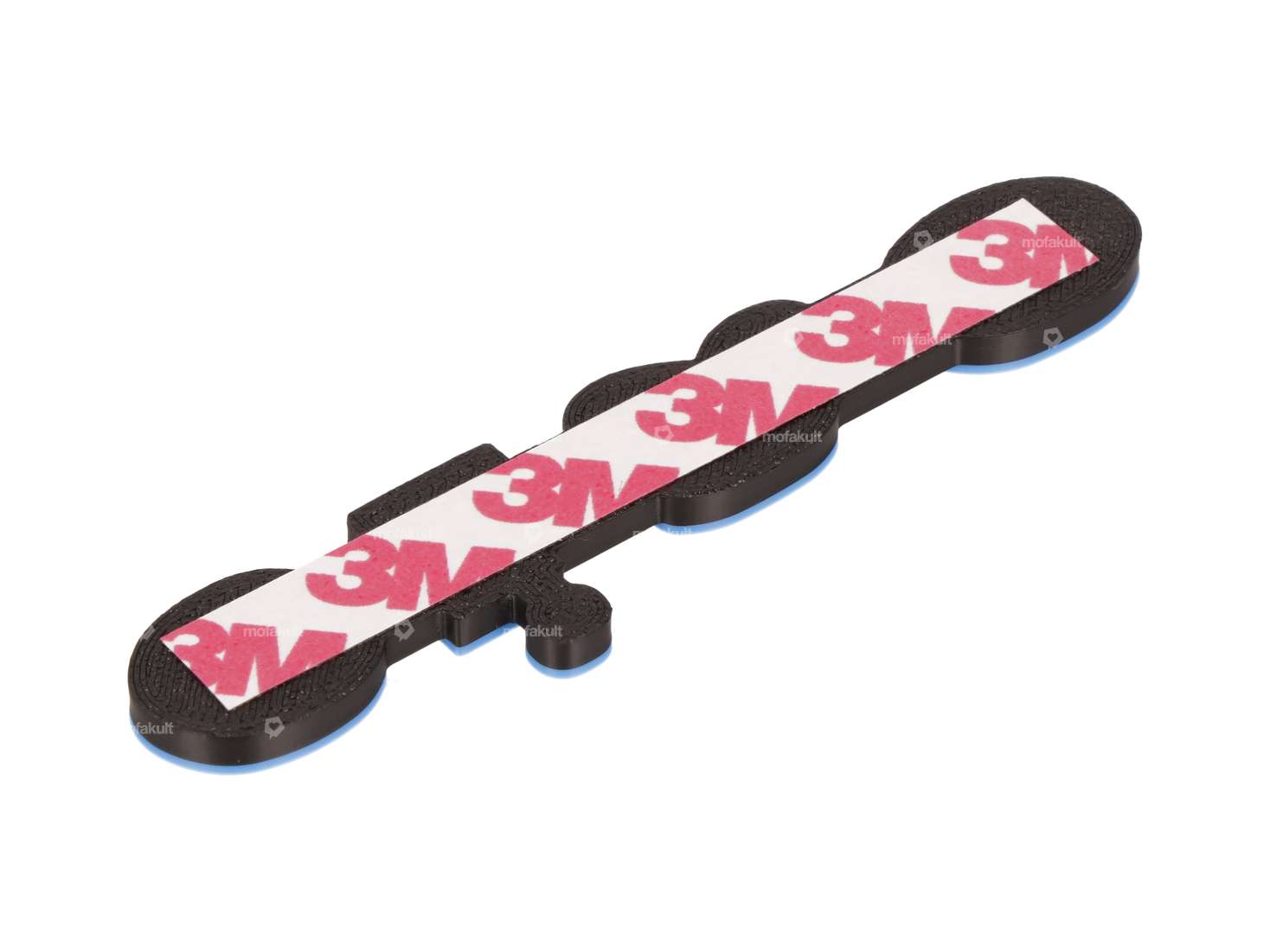 Emblema "ciao" in plastica 3D blu/nero Carousel Image 2