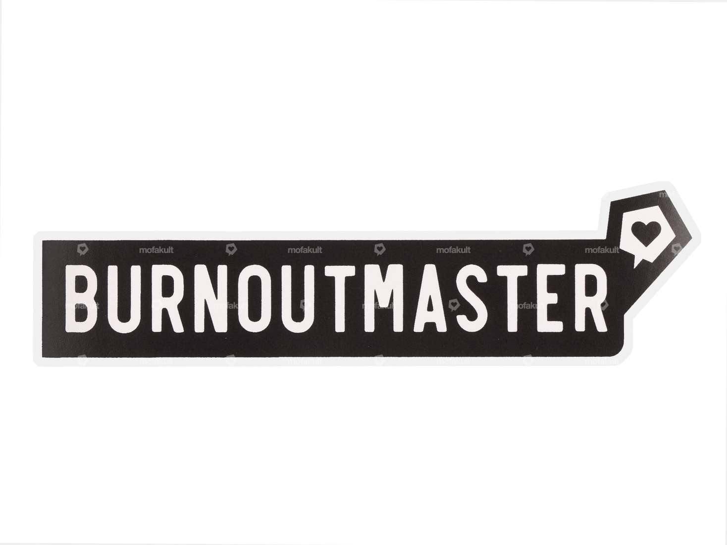 mk-Merch sticker "BURNOUTMASTER" 25 x 100 mm Carousel Image 1
