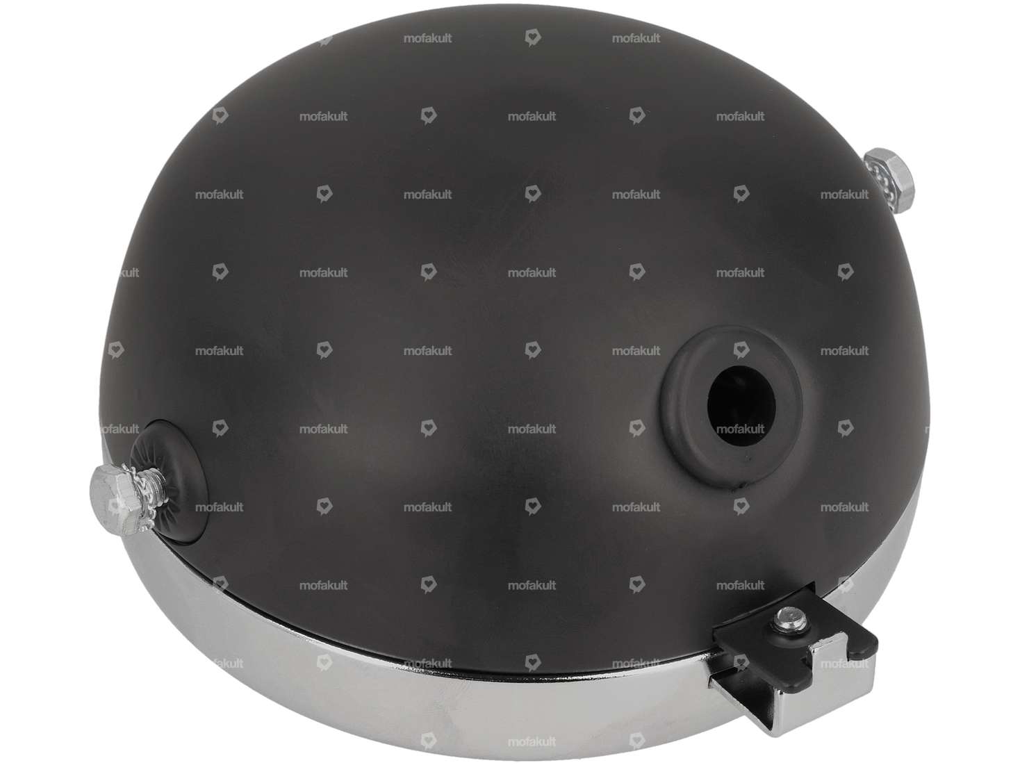 Spotlight round Ø 13 cm chrome / black Carousel Image 2
