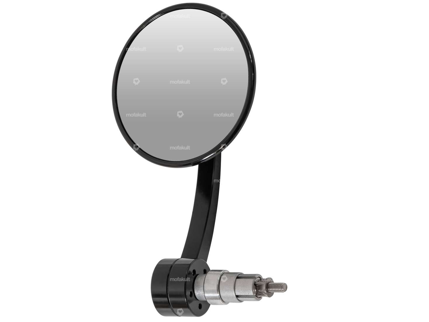 Rétroviseur HIGHSIDER CNC rond, version enfichable noir Carousel Image 1
