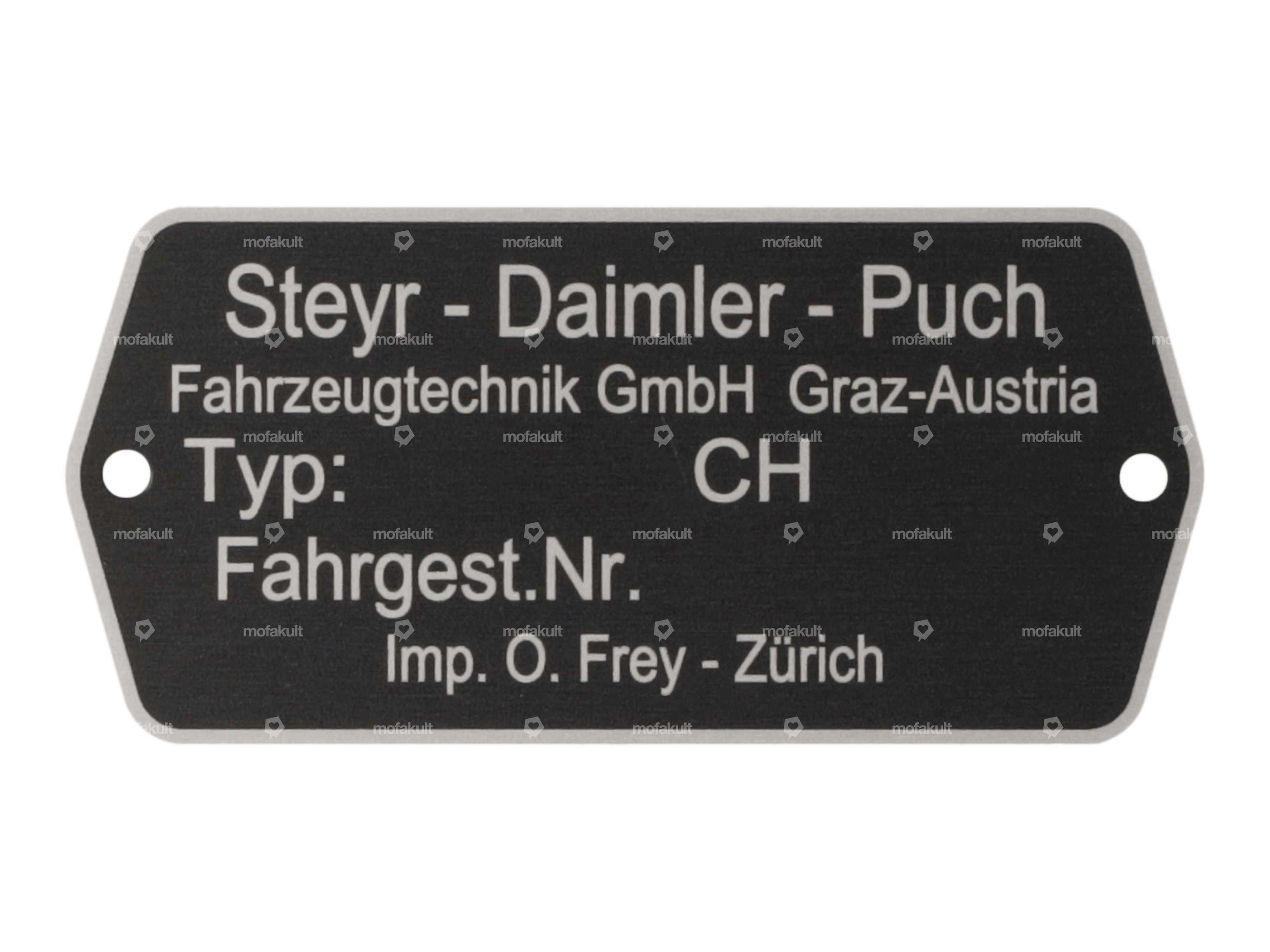 5 X Blanko Typenschild Anhängertypenschild Neutral Anhänger Vers. 3