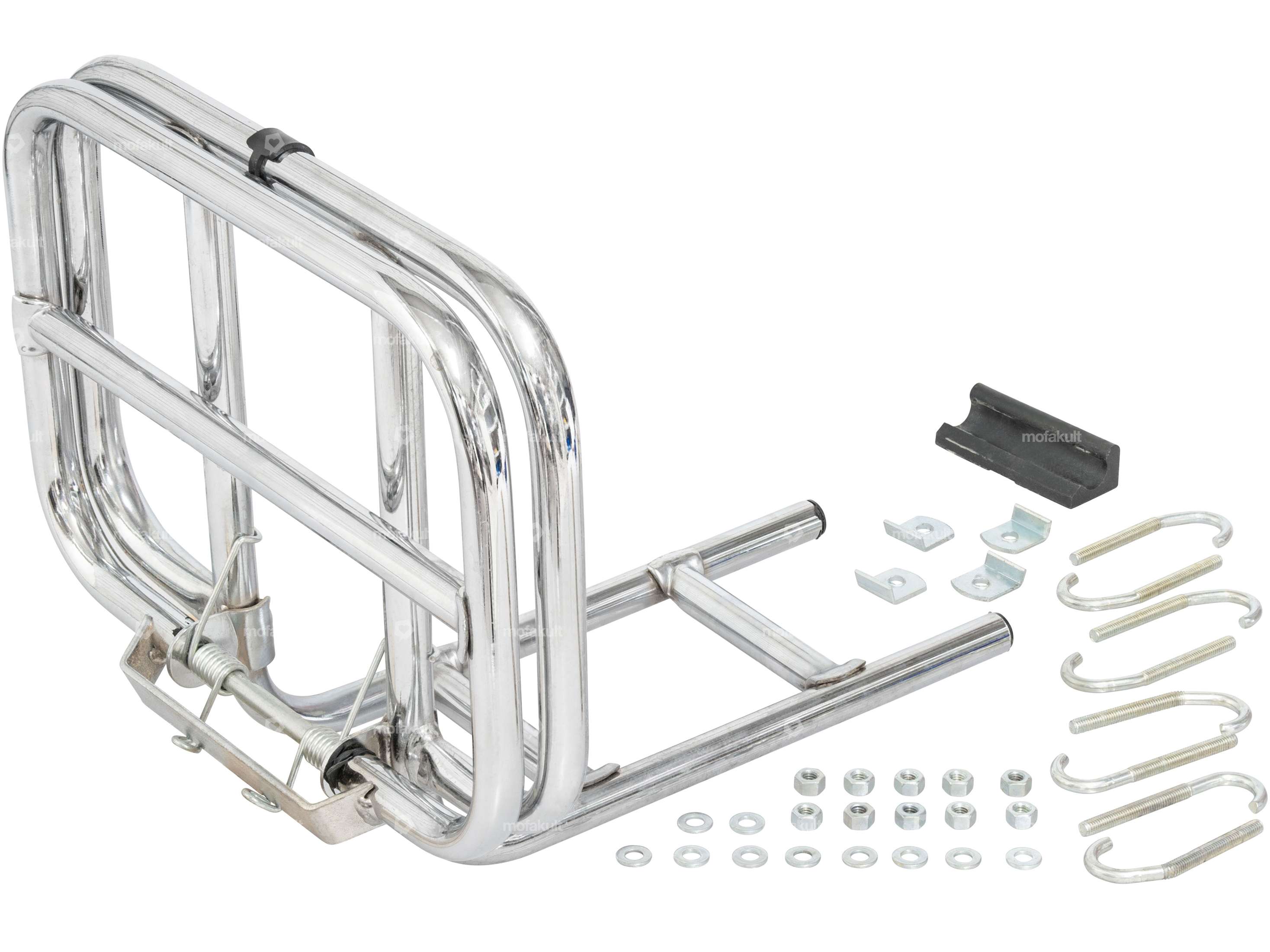 Porte bagage zingué aspect chromé (cox, combi