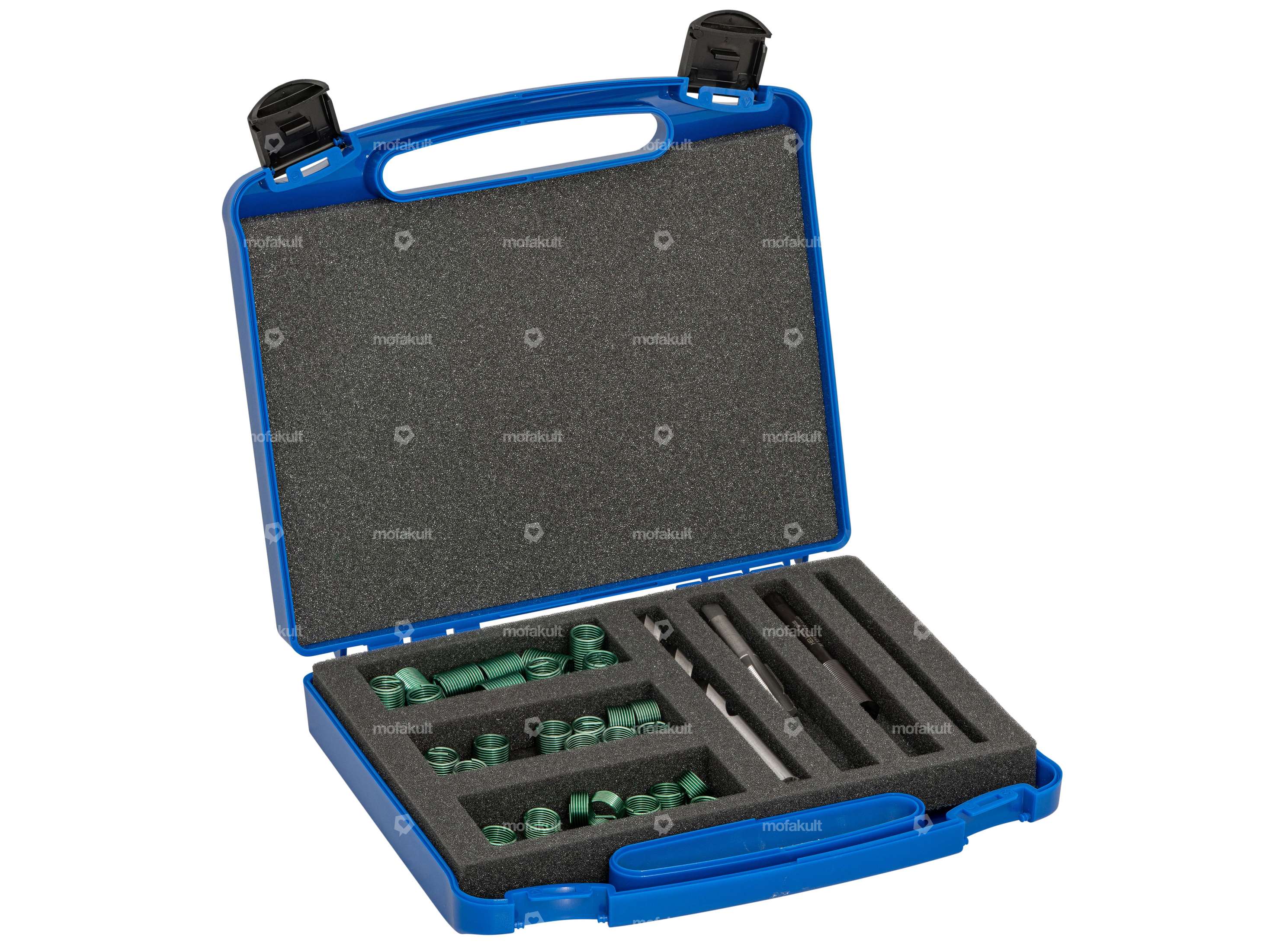 Set Riparazione Filettature Helicoil - 50 Inserti Acciaio Inox M2 X 2D Con Attrezzi