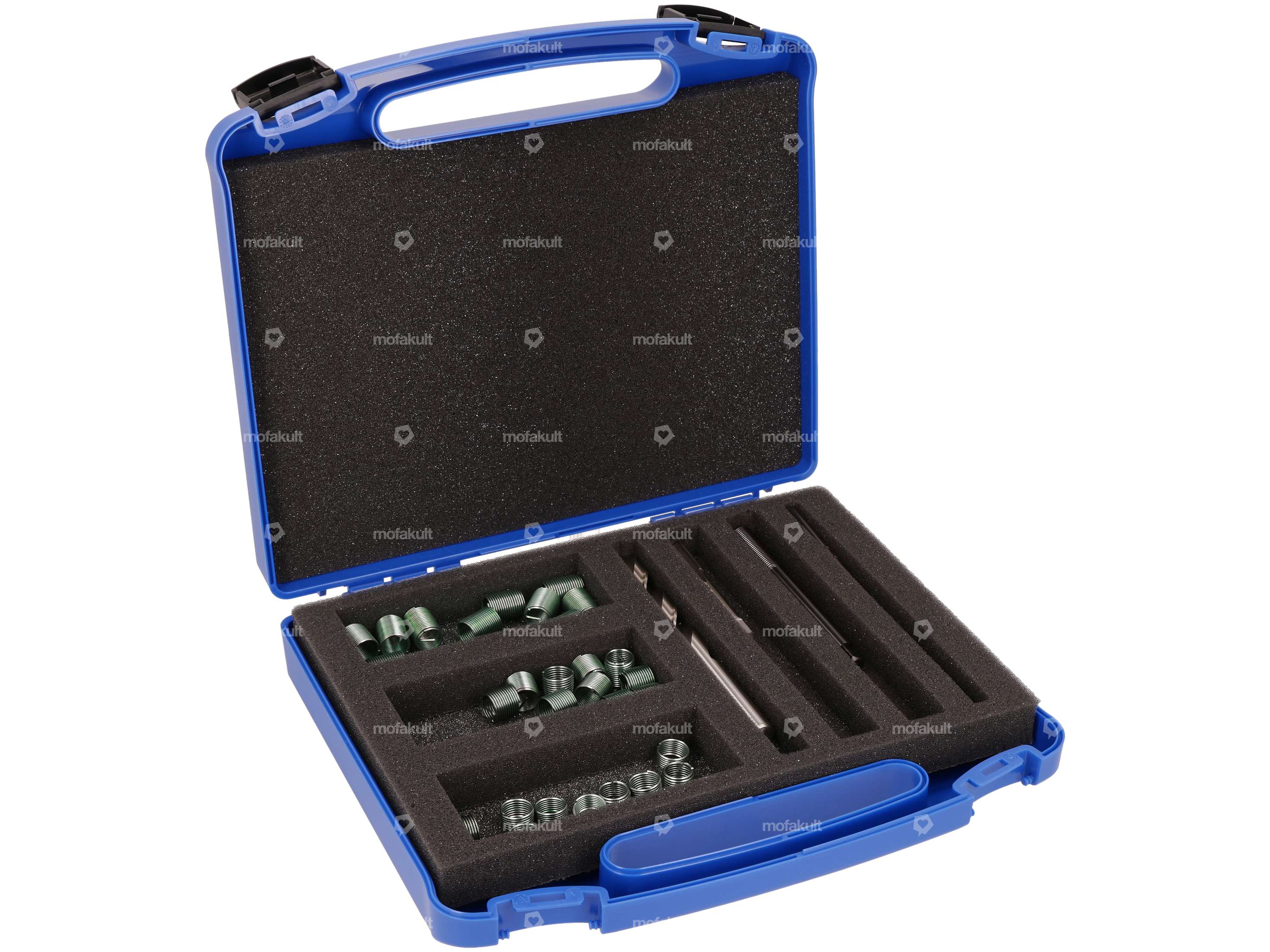 131-teiliges Helicoil Gewinde-Reparatursatz - Für M5 M6 M8 M10 M12, HSS Bohrer & Einsätze