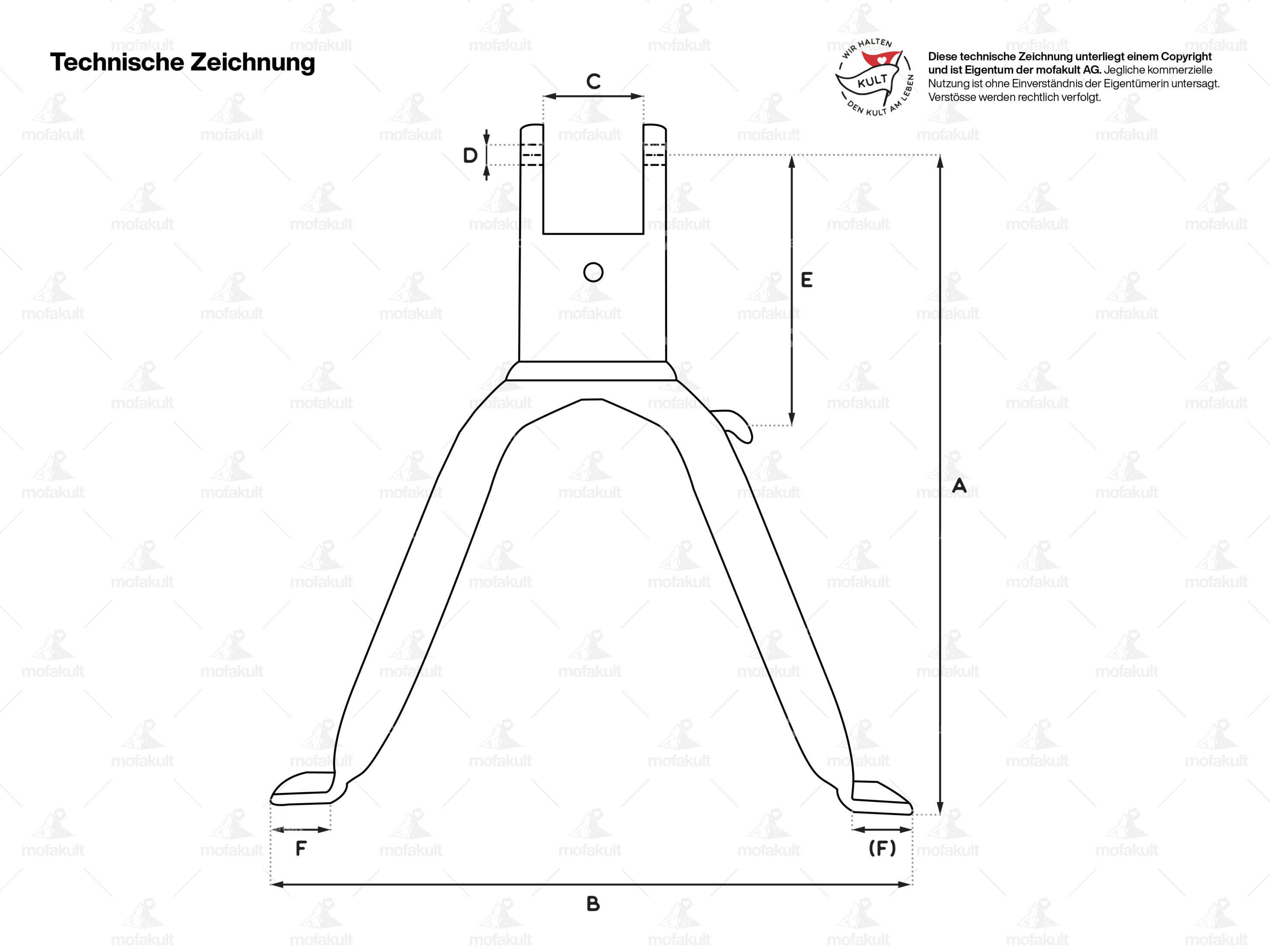 Béquilles Latérales Buzzetti Pour Scooter