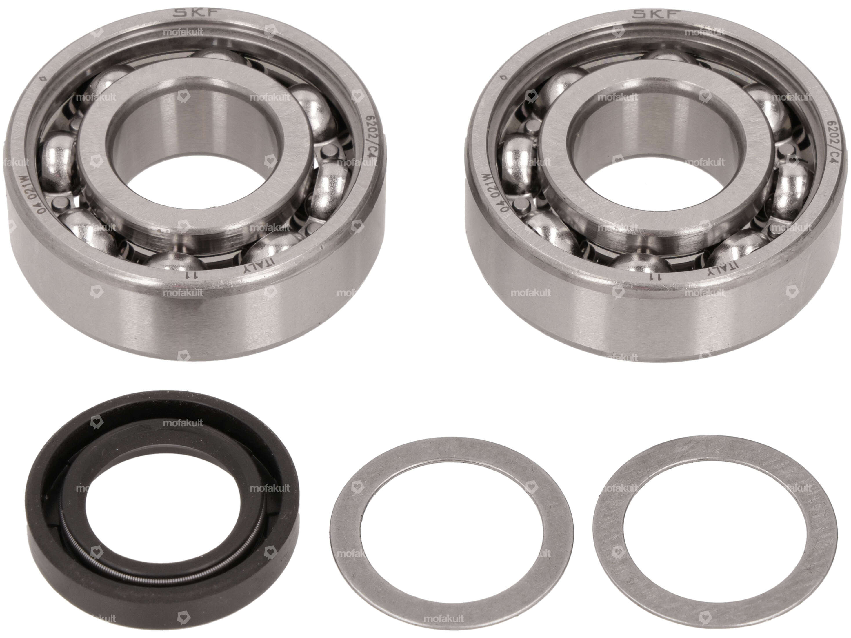 Polini bearing & oil seal set engine Piaggio Ciao, SI, Bravo, Boxer