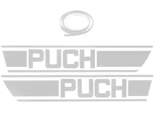 Klebersatz Tank Chrom Folienplot | Puch X30 Klebersatz Tank Chrom Folienplot | Puch X30