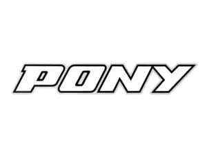 Autocollant "PONY" 70 x 13 mm | Pony 503 GTX (P0044 / P0045) Autocollant "PONY" 70 x 13 mm | Pony 503 GTX (P0044 / P0045)