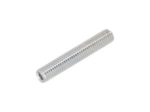 Vite filettata Normio M5x30 con esagono incassato e punta conica, zincata Vite filettata Normio M5x30 con esagono incassato e punta conica, zincata
