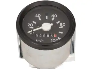 Tacho 100 km/h Ø 60 mm beleuchtet schwarz Tacho 100 km/h Ø 60 mm beleuchtet schwarz