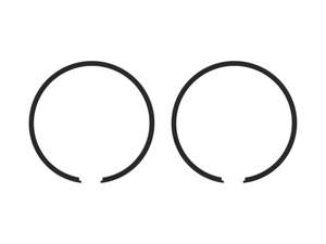 Airsal piston rings Ø 44 x 1.5 mm black (pair) | Tomos Airsal piston rings Ø 44 x 1.5 mm black (pair) | Tomos