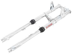 Forcella EBR a steli rovesciati rinforzata cromata | Peugeot 103 SP, SPX Forcella EBR a steli rovesciati rinforzata cromata | Peugeot 103 SP, SPX