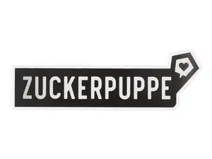 Adesivo mk-Merch "ZUCKERPUPPE" 25 x 100 mm Adesivo mk-Merch "ZUCKERPUPPE" 25 x 100 mm