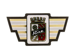 Adesivo con emblema del tubo di sterzo Rixe (65 x 35 mm) Adesivo con emblema del tubo di sterzo Rixe (65 x 35 mm)