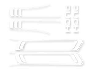 Kit d'autocollants réservoir & cadre blanc Folienplot | Puch Maxi S Kit d'autocollants réservoir & cadre blanc Folienplot | Puch Maxi S
