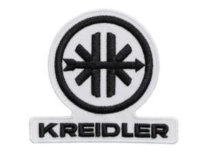 mk-Merch Aufnäher «Kreidler» 75 x 65 mm schwarz / weiss mk-Merch Aufnäher «Kreidler» 75 x 65 mm schwarz / weiss