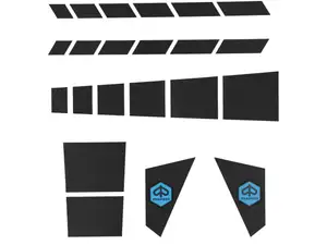 Kit d'autocollants cadre noir | Piaggio SUPERbravo Kit d'autocollants cadre noir | Piaggio SUPERbravo