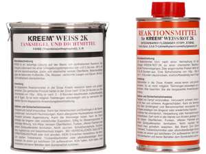KREEM Tanksiegel weiss 2K für 12 L Tank mit Dicht- und Reaktionsmittel KREEM Tanksiegel weiss 2K für 12 L Tank mit Dicht- und Reaktionsmittel