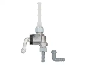 Karcoma Benzinhahn M12x1 senkrecht (mit Überwurfmutter) 2 Anschlüsse Karcoma Benzinhahn M12x1 senkrecht (mit Überwurfmutter) 2 Anschlüsse