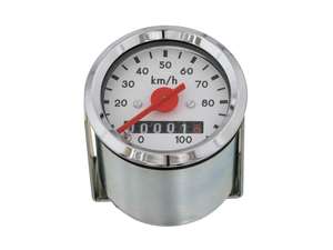 Tachimetro 100 km/h Ø 48 mm (quadrante bianco) Tachimetro 100 km/h Ø 48 mm (quadrante bianco)