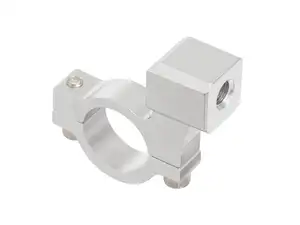 Staffa per specchio M8 alluminio argento Staffa per specchio M8 alluminio argento