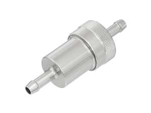 Raccordo filtro carburante GPO 6 mm alluminio look titanio (rimovibile) Raccordo filtro carburante GPO 6 mm alluminio look titanio (rimovibile)