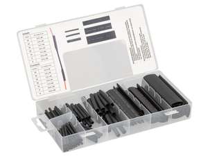 Boîte d'assortiment de gaines thermorétractables BGS 126 pcs. Boîte d'assortiment de gaines thermorétractables BGS 126 pcs.